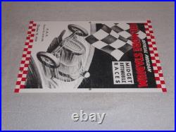 Vintage Gilmore Stadium Midget Car Race 18 Porcelain Metal Gasoline & Oil Sign