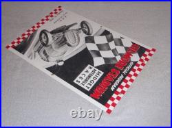 Vintage Gilmore Stadium Midget Car Race 18 Porcelain Metal Gasoline & Oil Sign