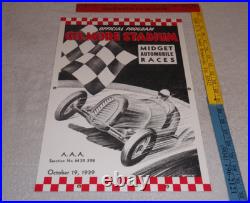 Vintage Gilmore Stadium Midget Car Race 18 Porcelain Metal Gasoline & Oil Sign