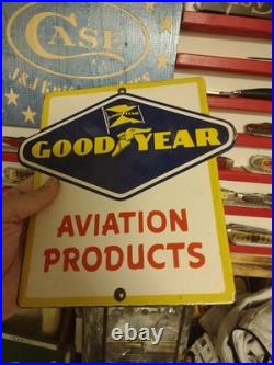 Vintage Goodyear Tires Porcelain Metal Sign Old Gas Oil Automobile Parts Service Vintage Goodyear Tires Porcelain Metal Sign Old Gas Oil Automobile Parts Service