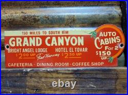 Vintage Grand Canyon Porcelain Sign Old Lodge Hotel Auto Cabin Coffee Shop Park Vintage Grand Canyon Porcelain Sign Old Lodge Hotel Auto Cabin Coffee Shop Park