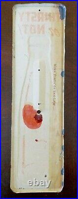 Vintage Grapette Soda Metal Advertising Thermometer Donaldson Sign Co 16 3/8