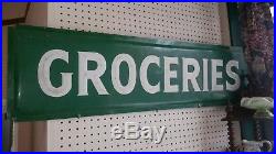 Vintage Groceries Sign Grocery Store Metal Breyer's Ice Cream Sign Insert 40+
