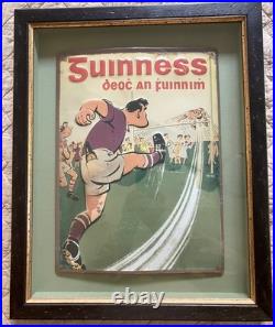 Vintage Guinness Soccer Tin Metal Signs Guinness Gives Me Energy