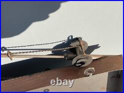 Vintage Handmade Gone Fishing Fish Rod Reel Metal Art Sign