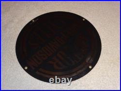 Vintage Harley Davidson Motorcycles 11 1/4 Porcelain Metal Gasoline & Oil Sign