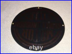 Vintage Harley Davidson Motorcycles 11 1/4 Porcelain Metal Gasoline & Oil Sign