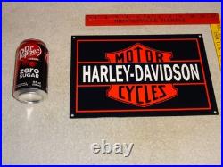 Vintage Harley Davidson Motorcycles Parts 12 Porcelain Metal Gasoline Oil Sign