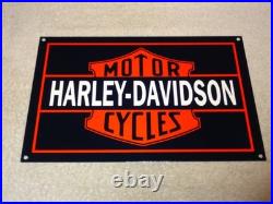 Vintage Harley Davidson Motorcycles Parts 12 Porcelain Metal Gasoline Oil Sign