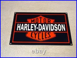 Vintage Harley Davidson Motorcycles Parts 12 Porcelain Metal Gasoline Oil Sign