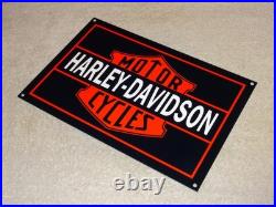 Vintage Harley Davidson Motorcycles Parts 12 Porcelain Metal Gasoline Oil Sign