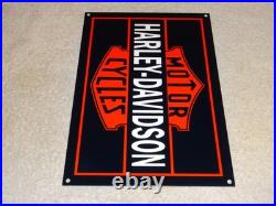 Vintage Harley Davidson Motorcycles Parts 12 Porcelain Metal Gasoline Oil Sign