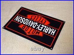 Vintage Harley Davidson Motorcycles Parts 12 Porcelain Metal Gasoline Oil Sign