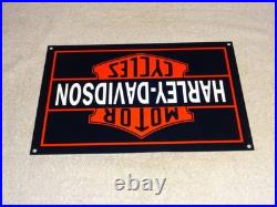 Vintage Harley Davidson Motorcycles Parts 12 Porcelain Metal Gasoline Oil Sign