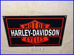 Vintage Harley Davidson Motorcycles Parts 12 Porcelain Metal Gasoline Oil Sign