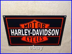 Vintage Harley Davidson Motorcycles Parts 12 Porcelain Metal Gasoline Oil Sign