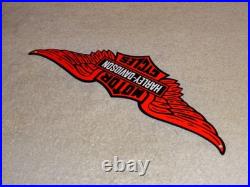 Vintage Harley Davidson? Motorcycles Wings 15 Metal Enamel Gasoline Oil Sign