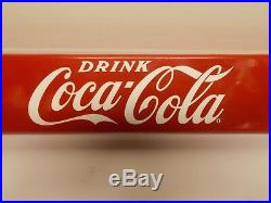 Vintage Heavy Metal COCACOLA Door PushMeasures 31 X 3