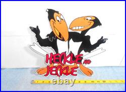 Vintage Heckle And Jeckle 12 Paul Terry Animated Cartoon Character Metal Sign