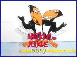 Vintage Heckle And Jeckle 12 Paul Terry Animated Cartoon Character Metal Sign