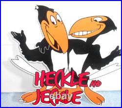 Vintage Heckle And Jeckle 12 Paul Terry Animated Cartoon Character Metal Sign