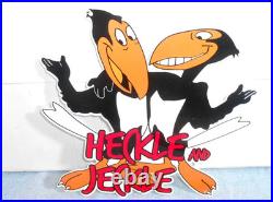 Vintage Heckle And Jeckle 12 Paul Terry Animated Cartoon Character Metal Sign