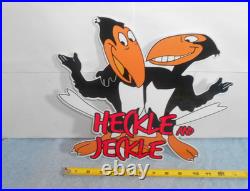 Vintage Heckle And Jeckle 12 Paul Terry Animated Cartoon Character Metal Sign