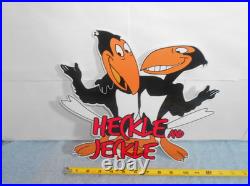 Vintage Heckle And Jeckle 12 Paul Terry Animated Cartoon Character Metal Sign