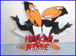 Vintage Heckle And Jeckle 12 Paul Terry Animated Cartoon Character Metal Sign