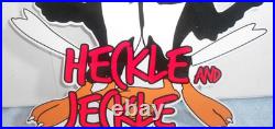 Vintage Heckle And Jeckle 12 Paul Terry Animated Cartoon Character Metal Sign