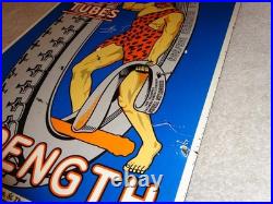 Vintage Hercules Tires & Tubes 20 Porcelain Metal Gasoline Oil Ds Flange Sign