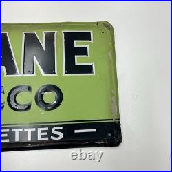 Vintage Hi Plane Pipe Smoking Tobacco Metal Sign Aviation Original