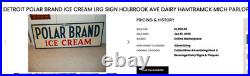 Vintage Holbrook Polar Bear Brand Ice Cream Dairy Porcelain Metal Sign Lot Of 2