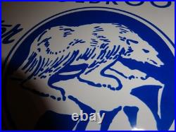 Vintage Holbrook Polar Bear Brand Ice Cream Dairy Porcelain Metal Sign Lot Of 2