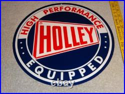 Vintage Holley Carburetor & Auto Car Ignition Parts 12 Metal Gasoline Oil Sign