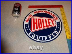 Vintage Holley Carburetor & Auto Car Ignition Parts 12 Metal Gasoline Oil Sign