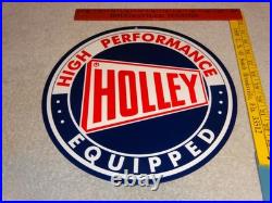 Vintage Holley Carburetor & Auto Car Ignition Parts 12 Metal Gasoline Oil Sign