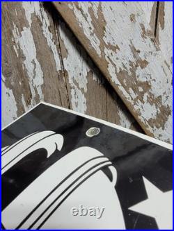 Vintage Hollywood Porcelain Sign Old Highway To The Stars Rincon San Diego Ca