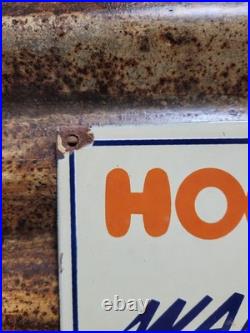 Vintage Hooters Porcelain Sign Old Bartender Bar Restaurant Waitress Brothel