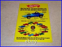 Vintage Hot Wheels Mattel California Custom 12 Metal Die-cast Car Gas Oil Sign
