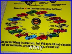 Vintage Hot Wheels Mattel California Custom 12 Metal Die-cast Car Gas Oil Sign