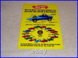 Vintage Hot Wheels Mattel California Custom 12 Metal Die-cast Car Gas Oil Sign