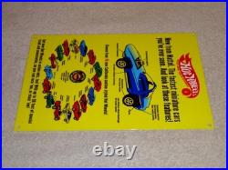 Vintage Hot Wheels Mattel California Custom 12 Metal Die-cast Car Gas Oil Sign