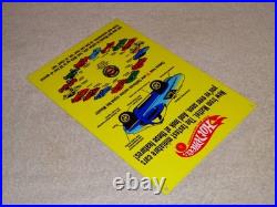 Vintage Hot Wheels Mattel California Custom 12 Metal Die-cast Car Gas Oil Sign