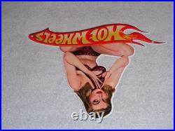 Vintage Hot Wheels Woman? 12 Metal? Race Car Gasoline Oil Advertising Sign Vintage Hot Wheels Woman? 12 Metal? Race Car Gasoline Oil Advertising Sign