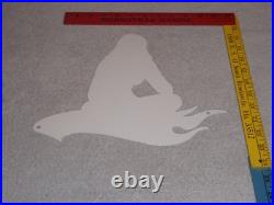 Vintage Hot Wheels Woman? 12 Metal? Race Car Gasoline Oil Advertising Sign