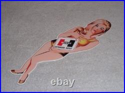 Vintage Hurst Authorized Parts Outlet Blonde Woman 14 Metal Gasoline & Oil Sign