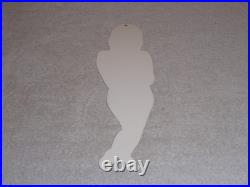 Vintage Hurst Authorized Parts Outlet Blonde Woman 14 Metal Gasoline Oil Sign