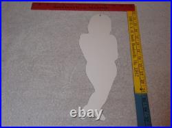 Vintage Hurst Authorized Parts Outlet Blonde Woman 14 Metal Gasoline & Oil Sign