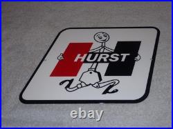 Vintage Hurst Shifter 4 5 Speed Shift Auto Racing Mascot Metal Gasoline Oil Sign